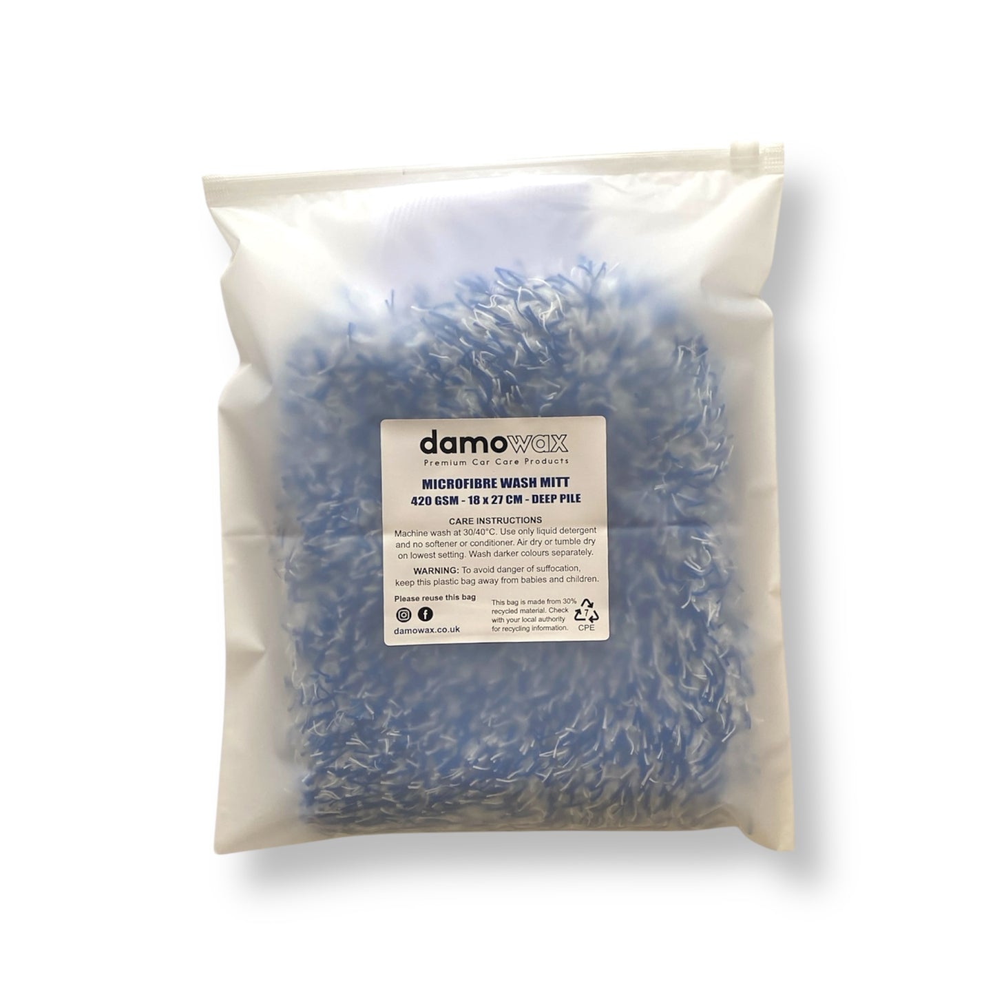 Microfibre Wash Mitt - DAMOWAX LTD