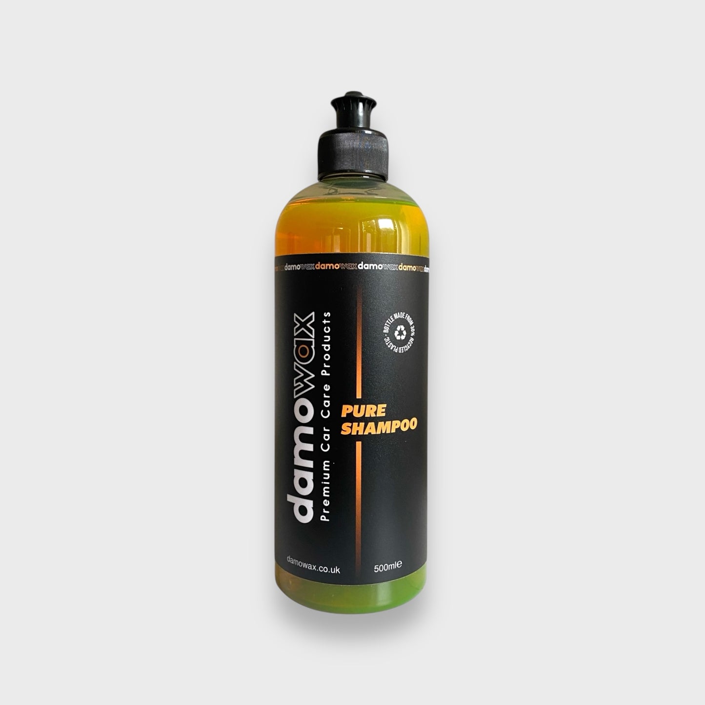 pure car shampoo bottle