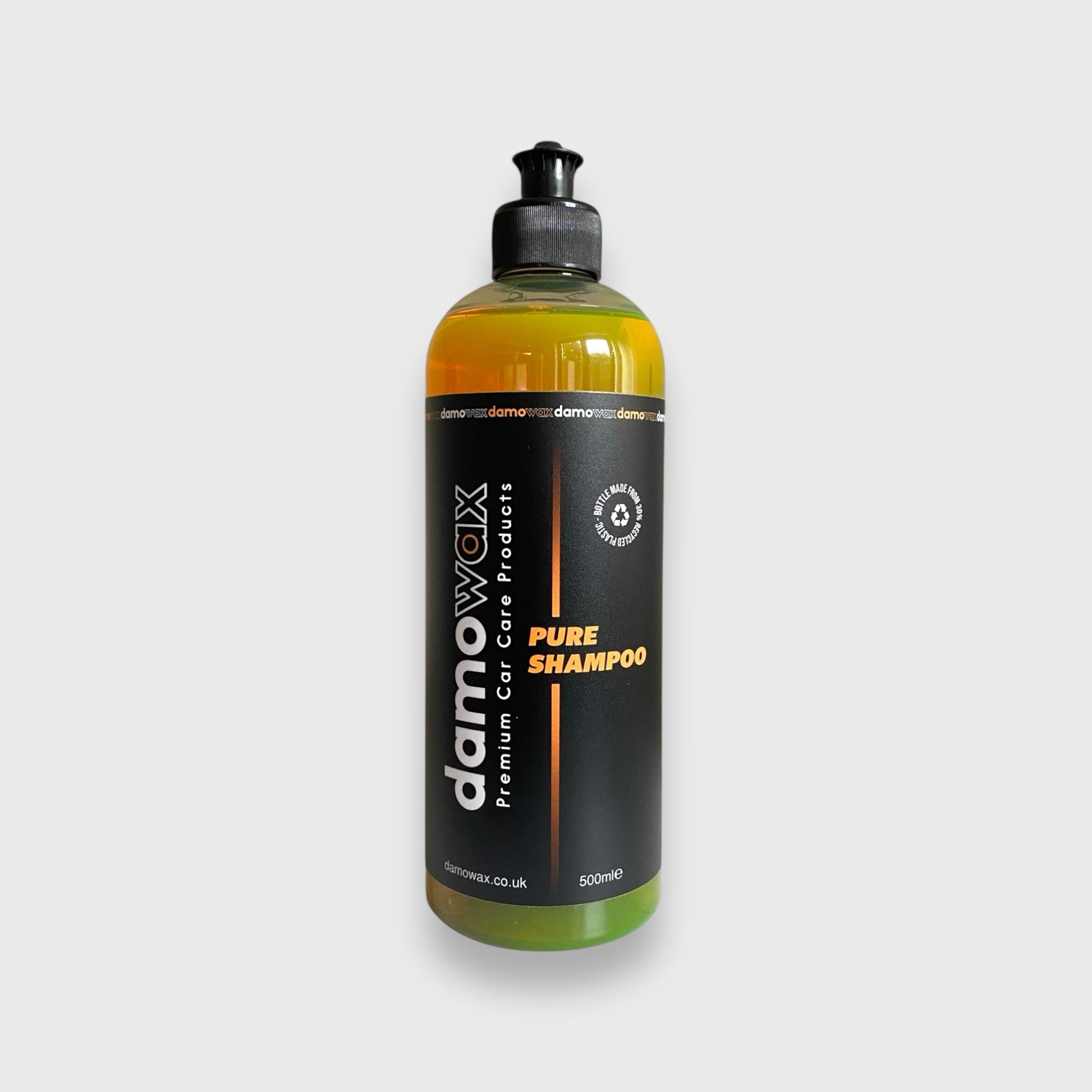 pure car shampoo bottle