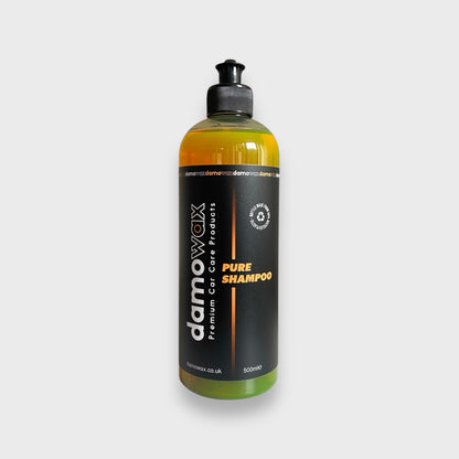 pure car shampoo bottle